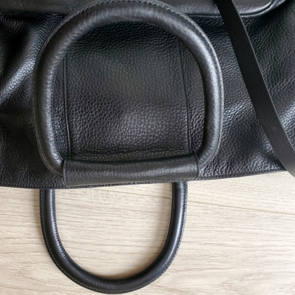 Halston NEW Large Pebble Leather Bag - Picture 2 of 11